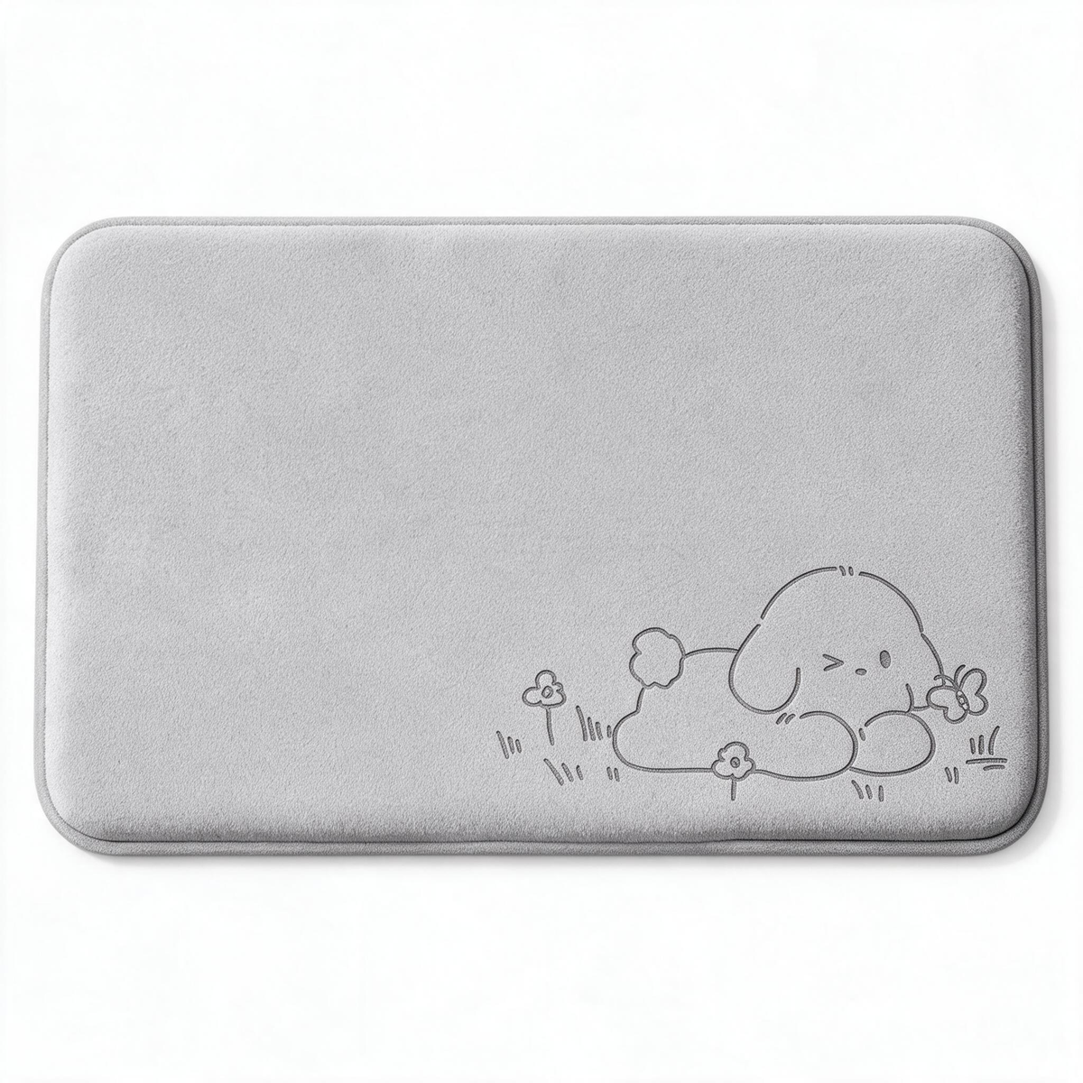 š¾ HomeāEssential | Soft Plush Fabric | NonāSlip Bath Mat | For Household Users | Cute Cartoon Print Design