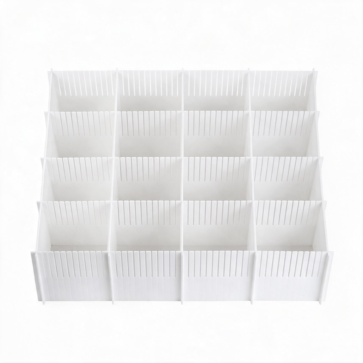 đď¸ OrganizerâMustâHave | Sturdy Plastic Material | Drawer Divider Set | For Home & Office | Clean Minimalist White
