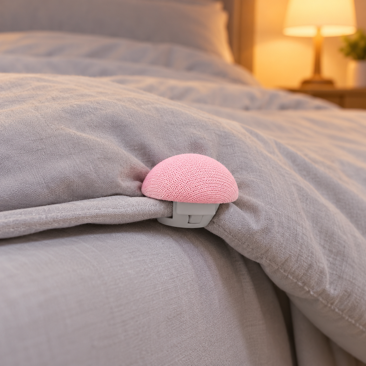 📌 Bedding Fasteners | Fabric | Bedrooms | Homeowners | Pink Mushroom Design