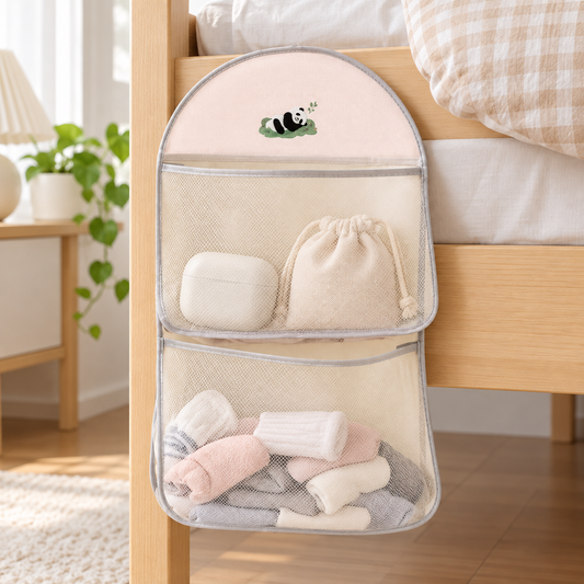 🛏️ Bedside Organizer | Mesh | Bedrooms | Students | Blush Panda Design
