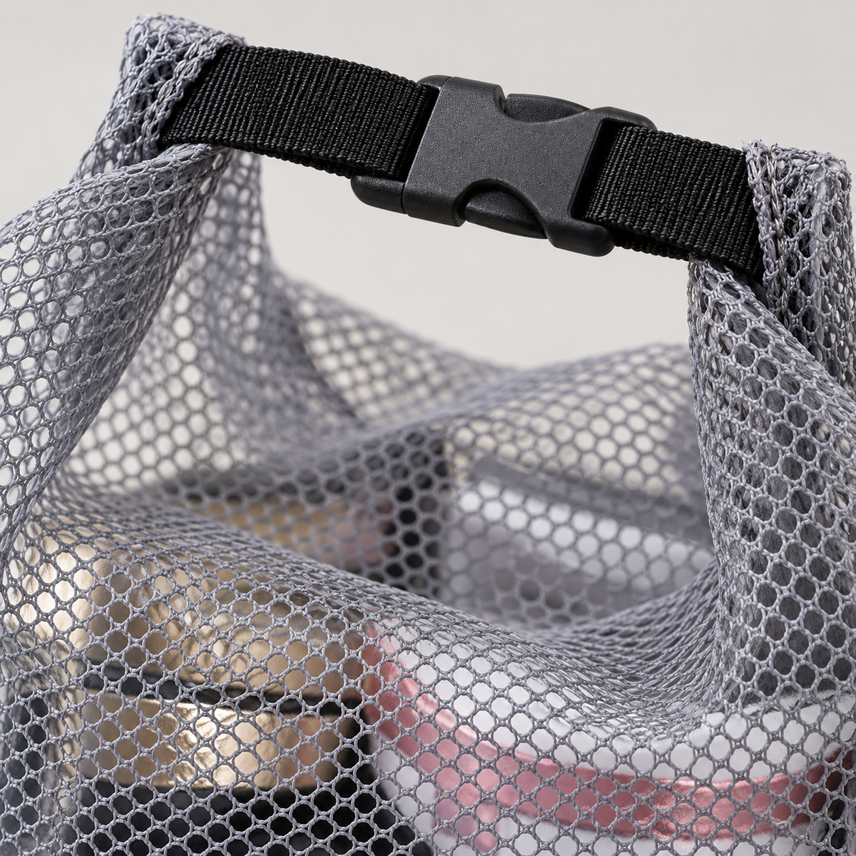 💼 Travel‑Essential | Breathable Mesh Fabric | Trip Toiletry Organizer | For Men & Women | Sleek Grey Pouch