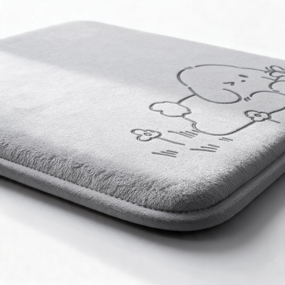 🐾 Home‑Essential | Soft Plush Fabric | Non‑Slip Bath Mat | For Household Users | Cute Cartoon Print Design
