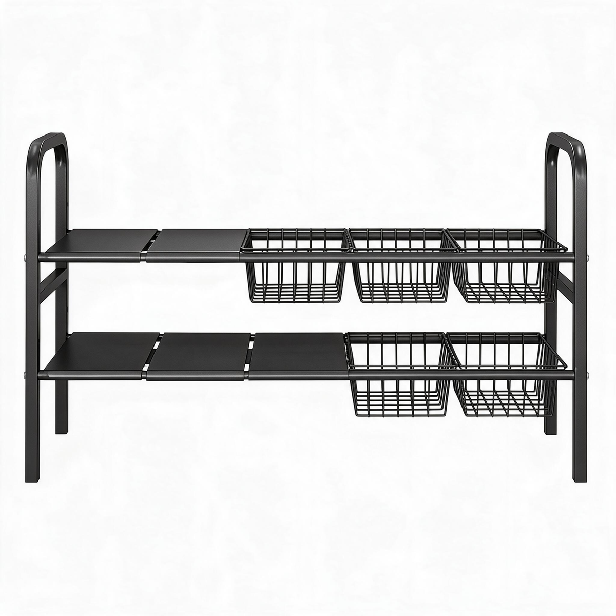 🗄️ Under Sink Organizer | Metal | Bathroom | Homeowners | Expandable Storage