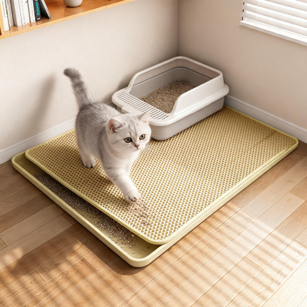 🐱 Litter Mat | EVA | Home | Cat Parents | Double-Layer Catch