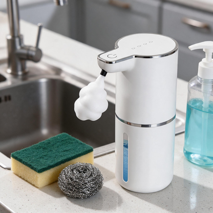 💧 Soap Dispenser | Plastic | Sinks | Homeowners | Touch-Free Foaming Cleanliness